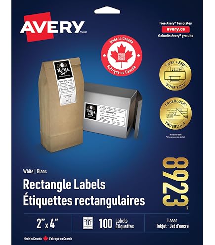 Etichette Adesive Resistenti Avery - Formato 99,1 X 42,3 Mm, Permanenti, Impermeabili - Per Attrezzature, Strumenti, Elettronica