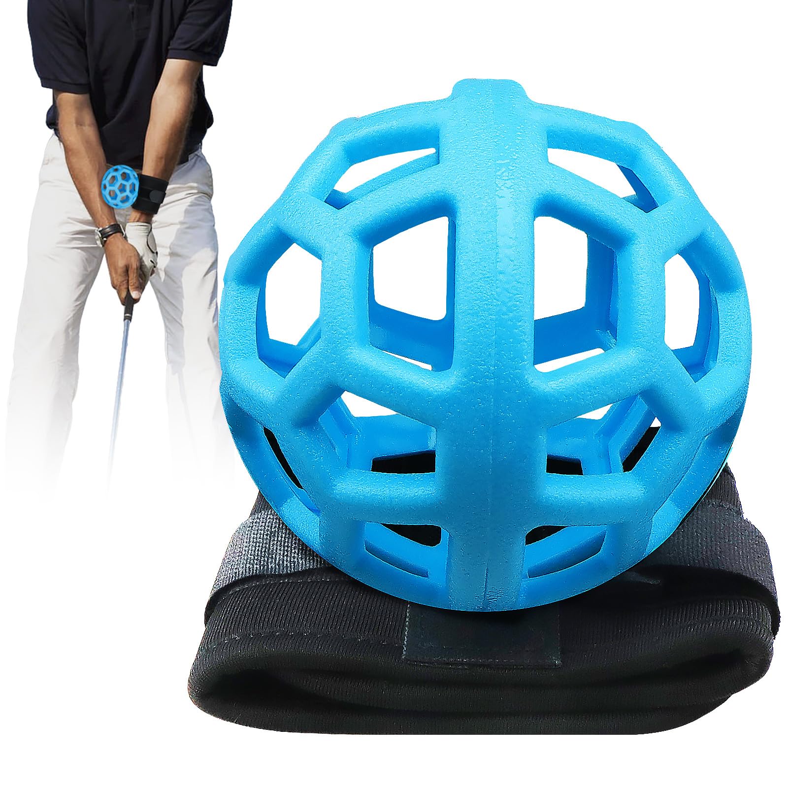 Photo 1 of THE GOLFER STORE Smart Ball Golf Training Aid Golf Swing Trainer Ball, Practical Training Aid for Golf, Intelligent Ball for Beginner Posture Training, Golf Wrist Strap Training Ball