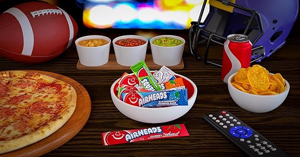 AIRHEADS CANDY BARS, VARIETY BULK BOX, CHEWY FULL SIZE FRUIT TAFFY, GIFTS, HOLIDAY, PARTIES, CONCESSIONS, PANTRY, NON-MELTING, PARTY, 60 INDIVIDUALLY WRAPPED FULL SIZE BARS