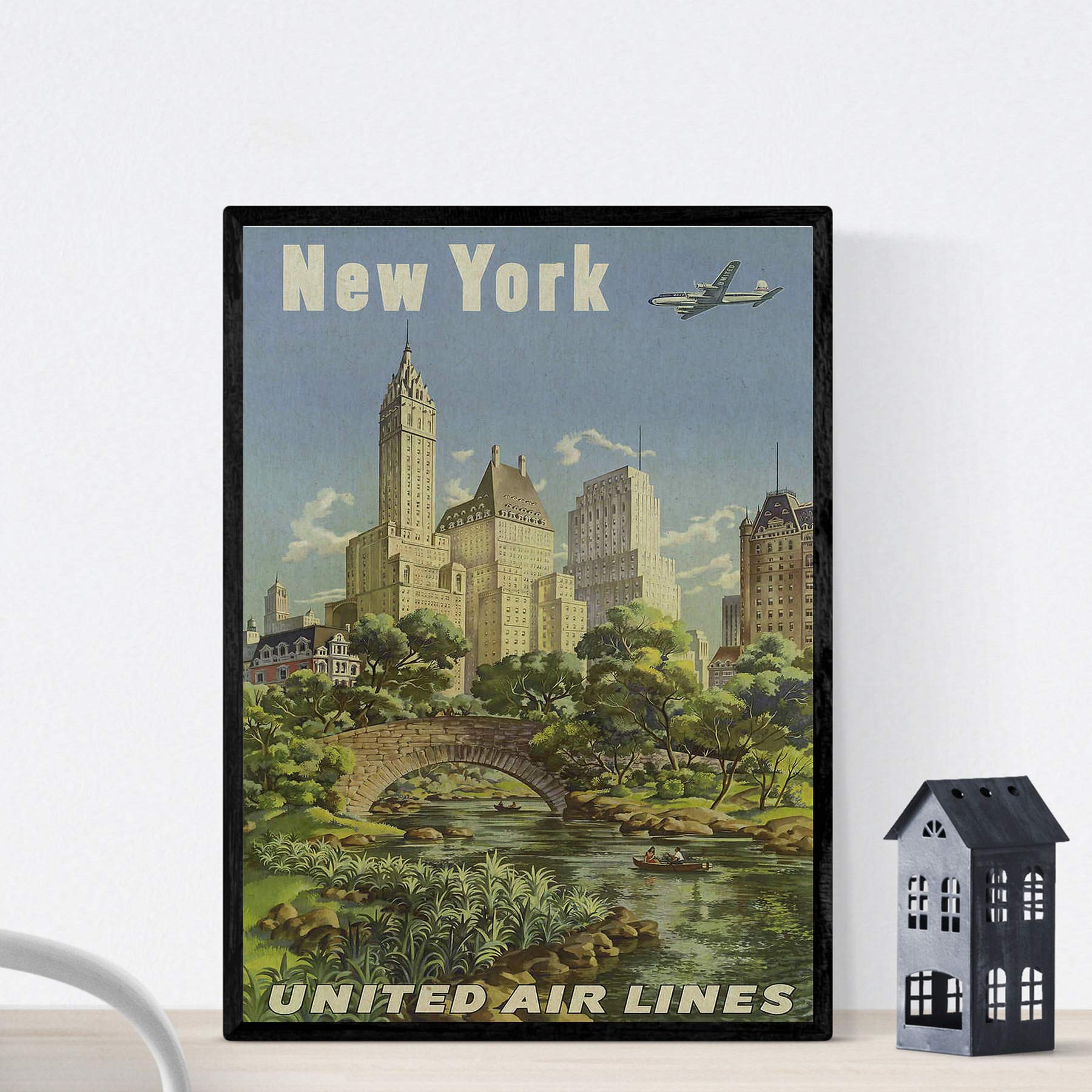 Nacnic Vintage Poster Vintage Poster America. NY. A3 size