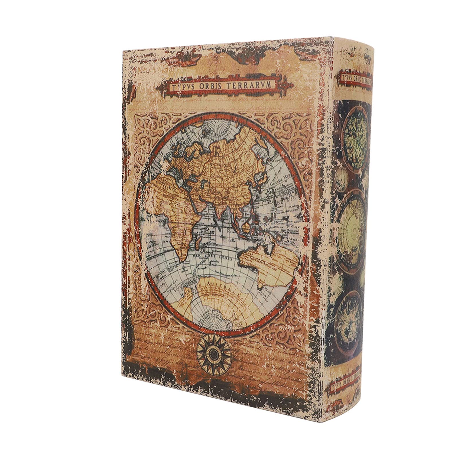 Decorative Books Box, Antique Style Invisible Storage Memory Box for Home Office Shelf Decor Vintage Inspired Keepsake Container for Bedroom Living Room Display