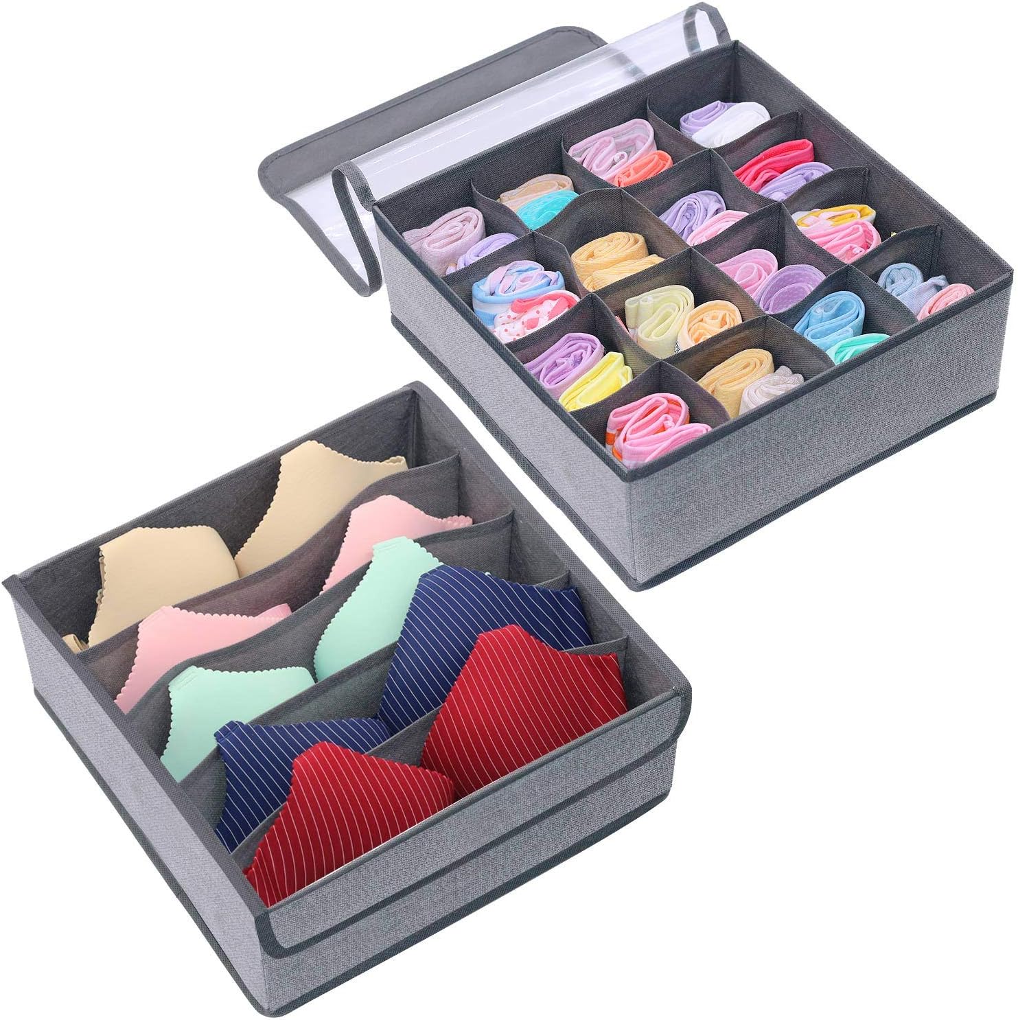 homyfort Cajas Plegables Organizadores de Cajones para Almacenamiento y