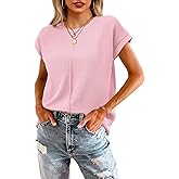 Neweek Womens 2026 Cap Sleeve Tops Casual Crew Neck Loose Fit Sweater Vest Lightweight Knit Pullover Tank Summer Tops