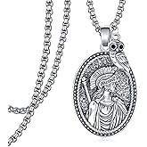 Athena Necklace 925 Sterling Silver Athena Owl Necklace Greek Mythology Jewelry Gifts for Men Women