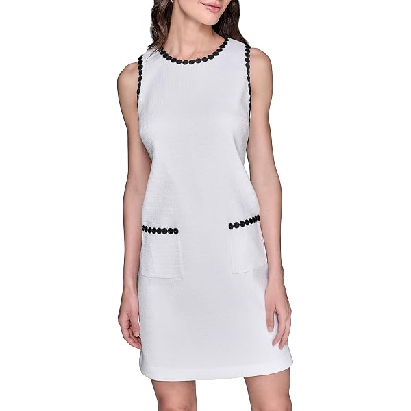calvin klein women's tweed short-sleeve sheath dress Calvin Klein Women's Tweed Side-Buckle Cap-Sleeve Sheath Dress