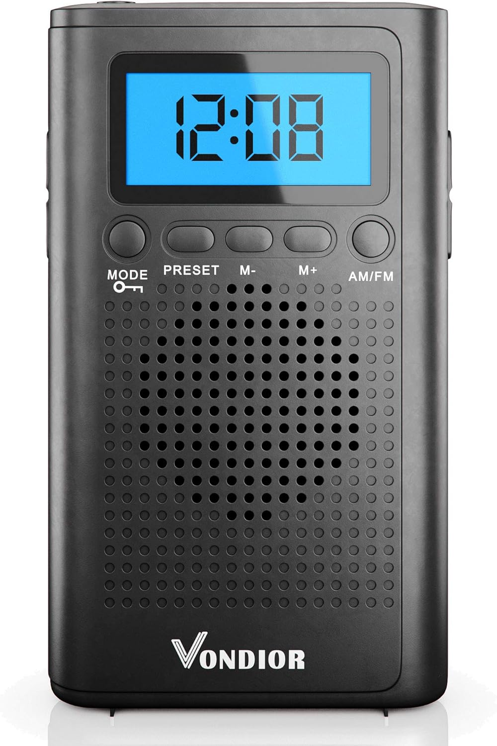 Portable Digital Radio AM FM - Best Reception and Longest Lasting. AM FM Compact Radio Player Operated by 2 AAA Battery, Stereo Headphone Pocket (Black, Blue), by Vondior: Electronics