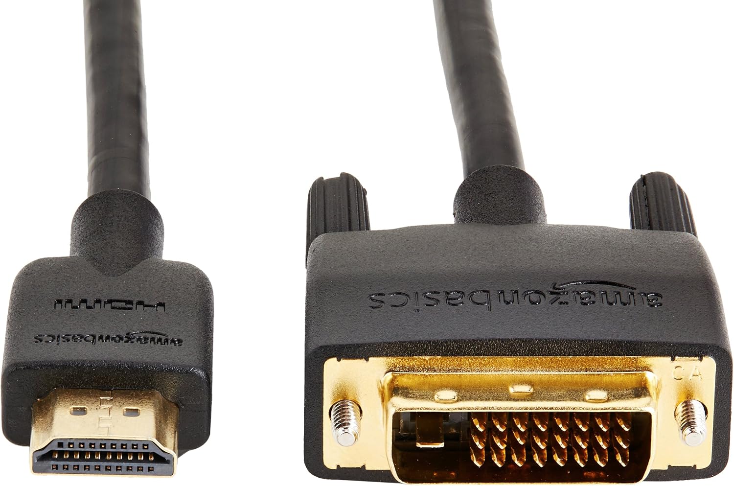 Amazon Basics HDMI-A to DVI (Male) Adapter Cable, Bi-Directional 1080P, Gold-Plated, 0.9 m, Pack of 10, Black - Image 3