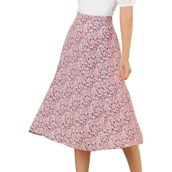 Amazon.com: Allegra K Women's Printed Skirt 2025 Weekend