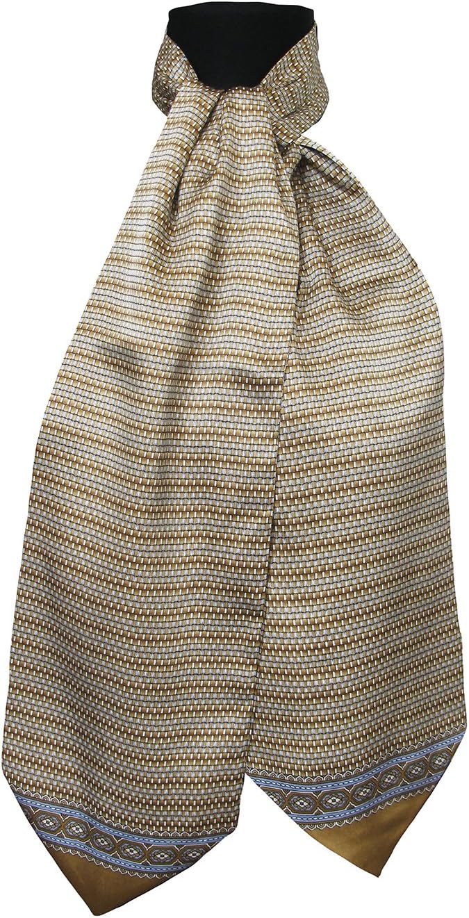 Ascot Tie 100% Silk cm 140 Made in Italy Tessago