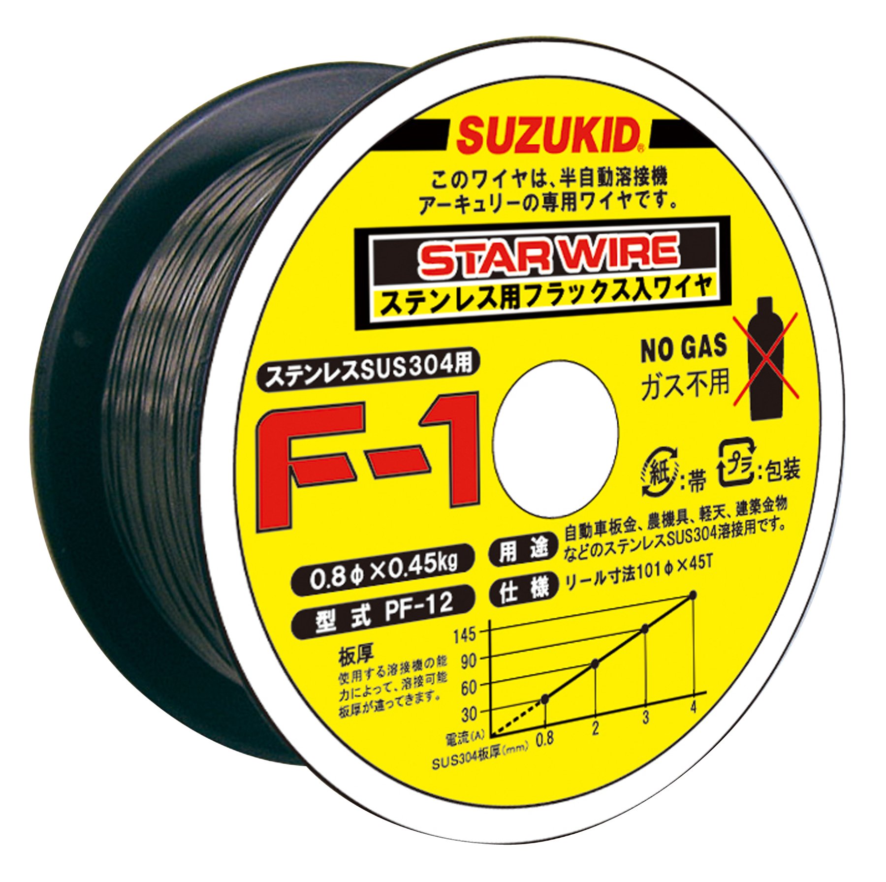 SUZUKID ノンガスSUS 0.8φ*0.45kgの商品画像