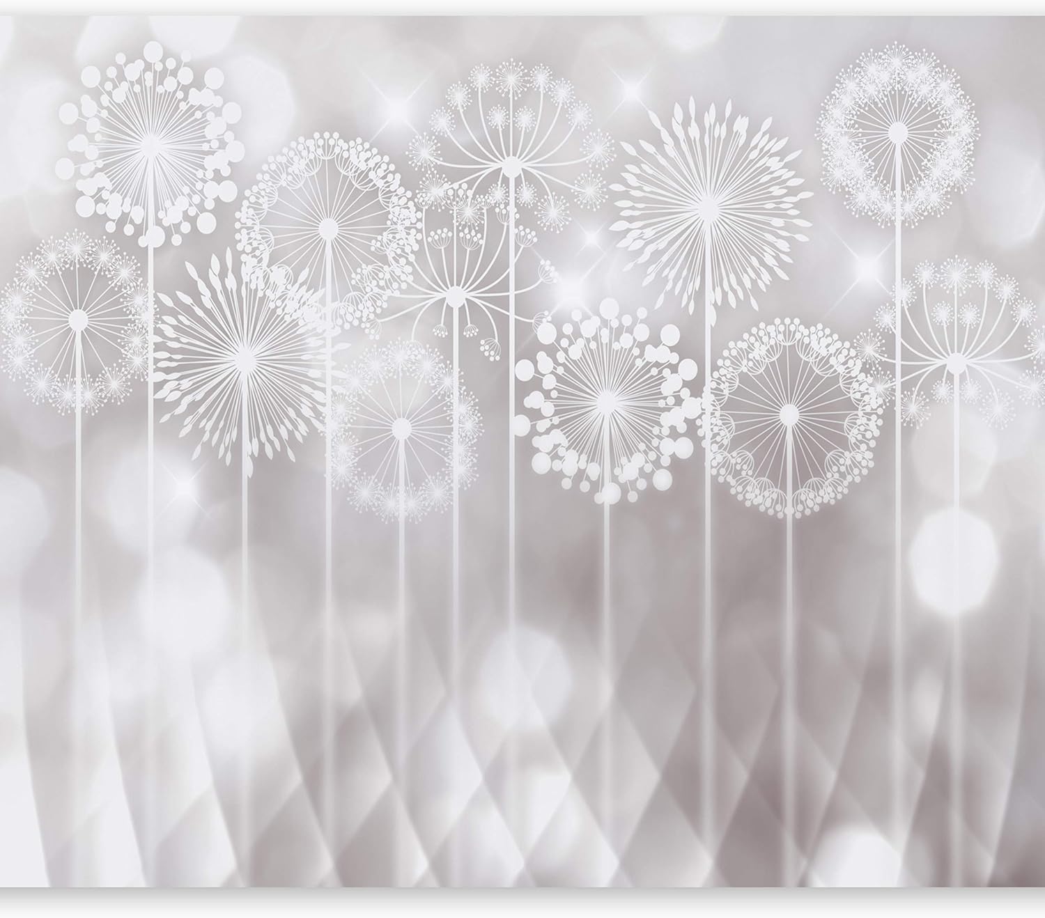 Amazon Com Artgeist Wall Mural Grey Dandelion 157 X110 Xxl Non