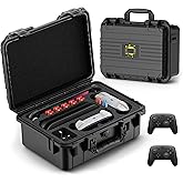 DEVASO Carrying Case Compatiable with Nintendo Switch 2 Case with 2 Pro Controllers Deluxe Waterproof Portable Travel Cases, Soft Lining Travel Bag for Switch 2 Console Pro Controller & Accessories