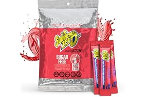 Sqwincher Zero Qwik Stik, Fruit Punch, Sugar Free, Low Calorie, Low Sodium Electrolyte Powder Hydration Drink Mix, .11 0z Packet (Pack of 50)