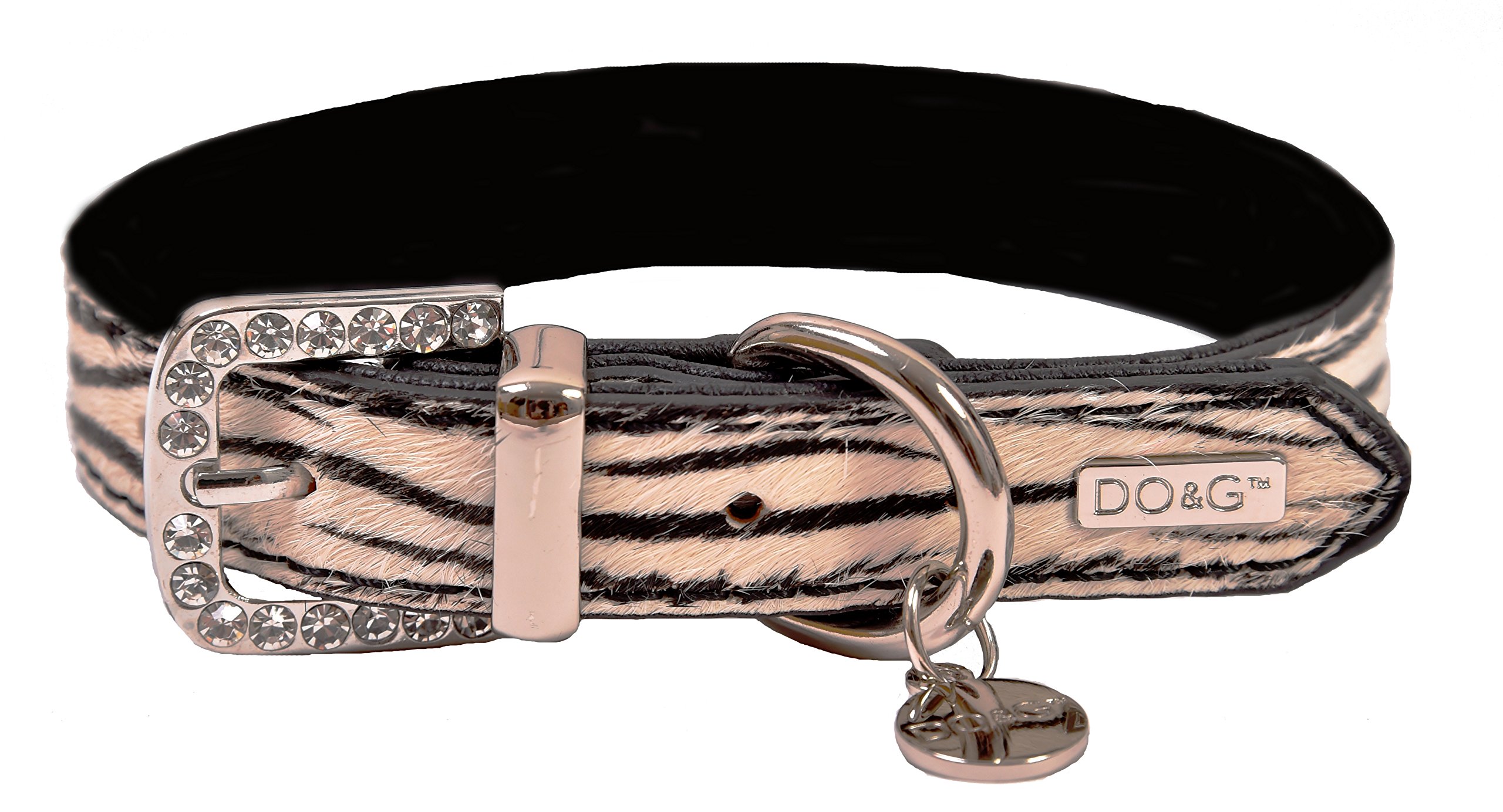 DO&G Saffari Zebra Pattern Collar, Large