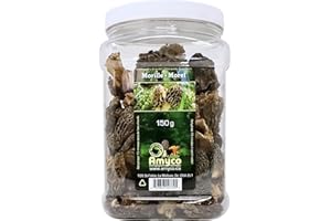 Amyco- Dried Morel Mushrooms, Dehydrated Canadian Wild Harvested 150 Grams