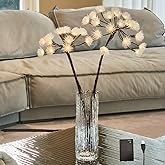 LITBLOOM Lighted Willow Branches with Timer Battery Operated and USB Plug in, Faux Hogweed Branches with Lights 27IN 35 LED Lights for Home Fireplace Table Spring Decoration
