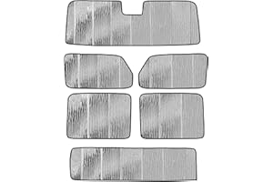 Pigenius Window Sun Shade Full Set for 2020-2024 Jeep Gladiator(Not Suitable with Soft Top)