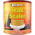 STAR BRITE Teak Sealer - No Drip, No Splash Formula - One-Coat, Durable Protection for All Fine Woods - Perfect for Outdoor Furniture & Marine Use - Natural Light 16 OZ (087916)