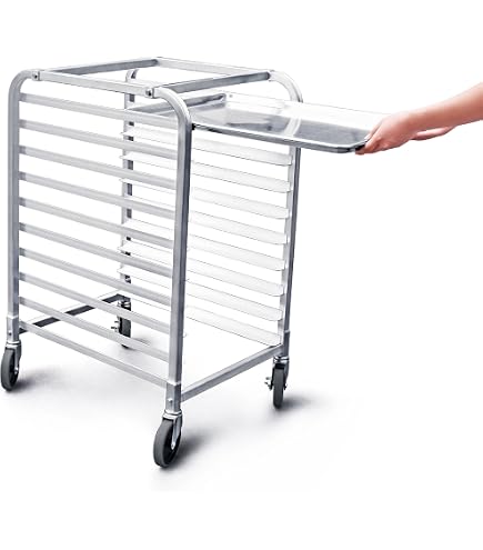 Pan Racks Winco ALRK-15 Counter Height Sheet Pan Rack - 15 Pan Capacity ...