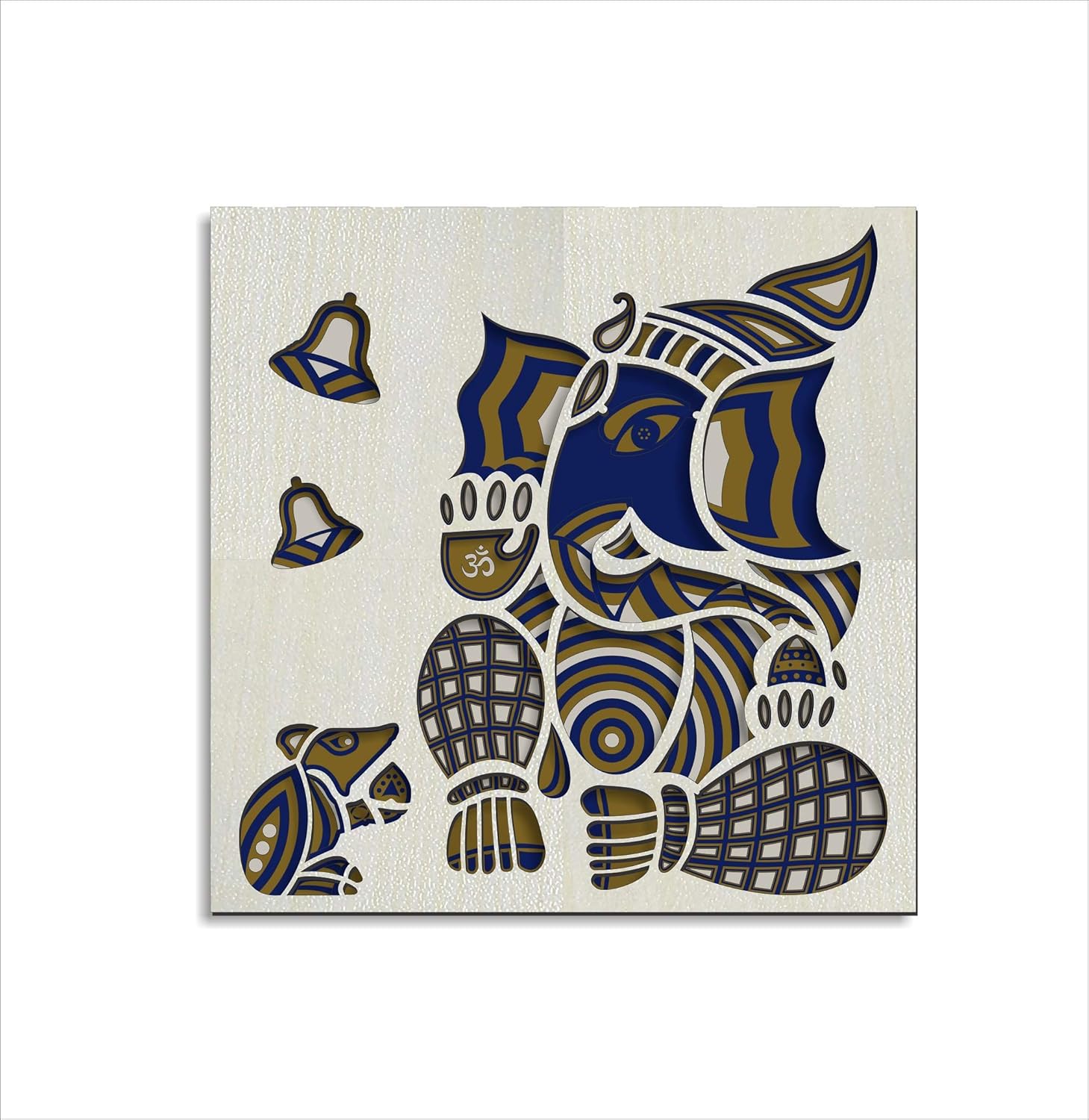 Download 3d Layered Lord Ganesha Wall Art Amazon In Home Kitchen