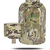 Dump Pouch Tactical Molle Mesh Pouches,Lightweight Range Compact Micro Drawstring Foraging Roll Up Foldable Recovery Ar Mag Tool Pack,EDC Drop Net Storage Belt Bag.…