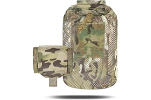 CASONMMAX Dump Pouch Tactical Molle Mesh Pouches,Lightweight Range Compact Micro Drawstring Foraging Roll Up Foldable Recovery Ar Mag Tool Pack,EDC Drop Net Storage Belt Bag.…