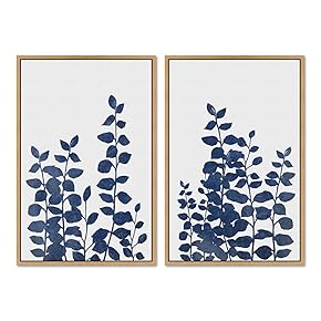 SIGNWIN 2 Piece Framed Canvas Wall Art Minimalism...