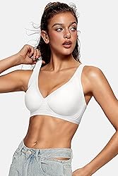 OEAK Womens Deep V Bras Wireless Comfortable Bra