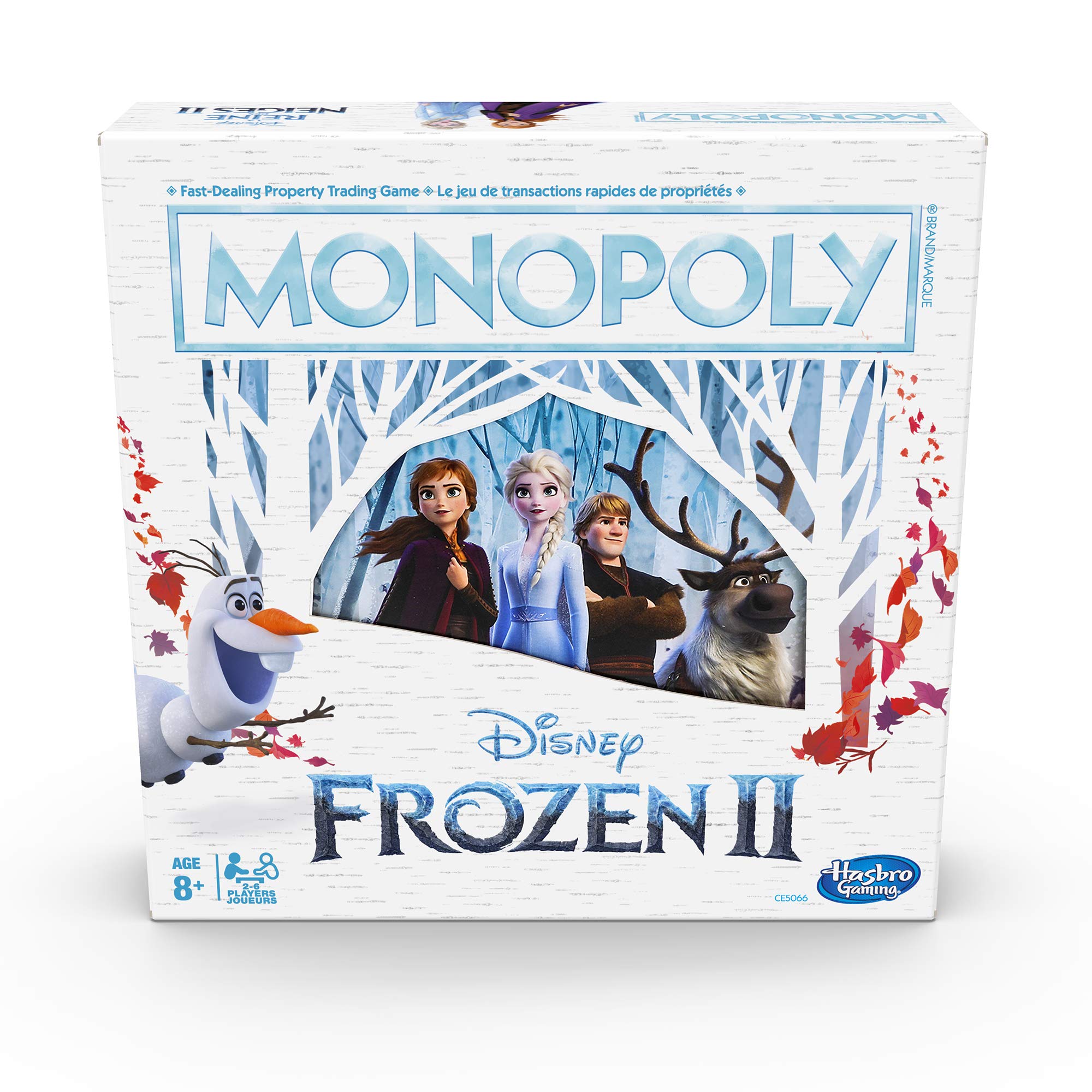 Hasbro Disney Frozen II Monopoly - Bilingual English/French - Board Game - 6 Players - Ages 8 and Above