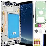 TFT Galaxy S8 Screen Replacement for Samsung Galaxy S8 LCD Screen Touch Digitizer Display Pantalla with Frame Toolkits SM-G950U G950F Black