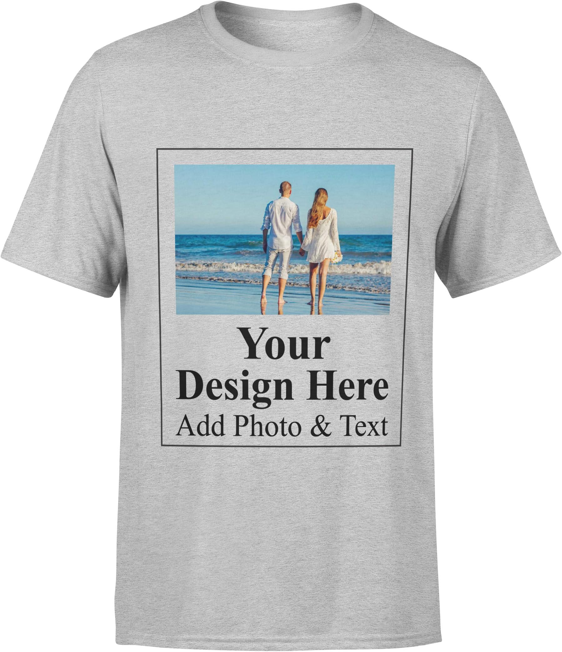Customize Shirts for Women Men Custom T Shirts Design Your Own Crew Neck Mens Womens Personalized Tshirts