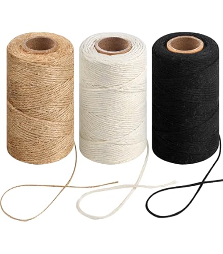Cuerda De Yute Natural De 1 Mm, 328 Pies Para Manualidades De Regalo, Proyectos De Manualidades, Envoltura, Agrupación, Embalaje, Jardinería Y Más