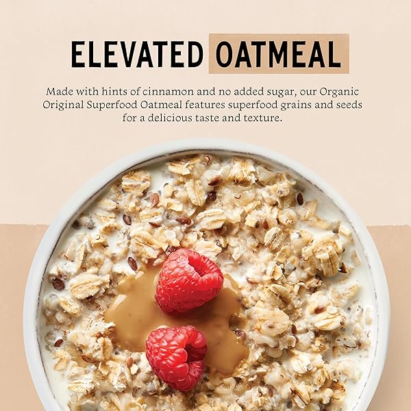 PURELY ELIZABETH SUPERFOOD OATS – GLUTEN-FREE OATS & NON-GMO PROJECT VERIFIED | 100% VEGAN & PACKED WITH PROTEIN & FIBER | ORIGINAL – 10OZ
