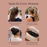 Kitsch Black Hair Ties 12 Pack Nylon Elastic Hairbands No Damage view 8