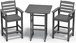 SERWALL Balcony Adirondack Chairs and Table 3