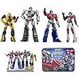 YOLOPARK Transformers One Toys Cog-Less Mode 4 Pack,Highly Articulated Bumblebee,Optimus Prime,Megatron,Elita-1 Transformer Toys for Kids Age 8 and Up,No Converting