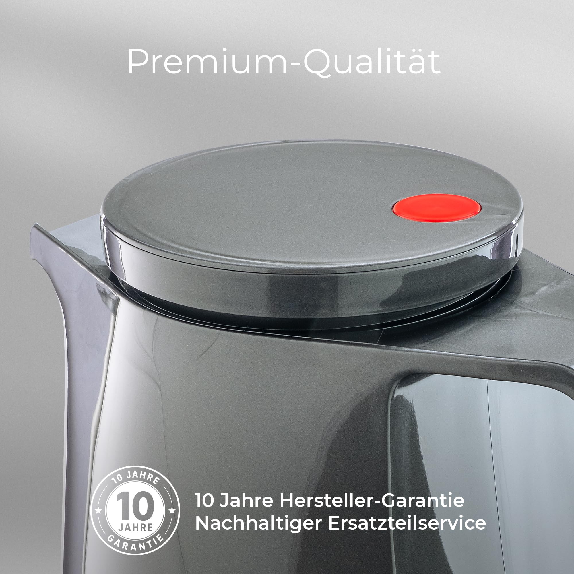 ROTPUNKT Isolierkanne 1 Liter mit Glaseinsatz – Thermokanne & Warmhaltekanne für Kaffee und Tee - Made in Germany - hält Getränke bis zu 24 Std heiß & 36 Std kalt (Maxima 760, Titan) 7