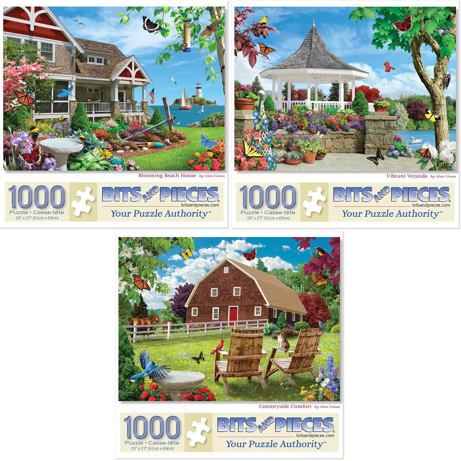 Bits and Pieces - Value Set of Three (3) 1000 Piece