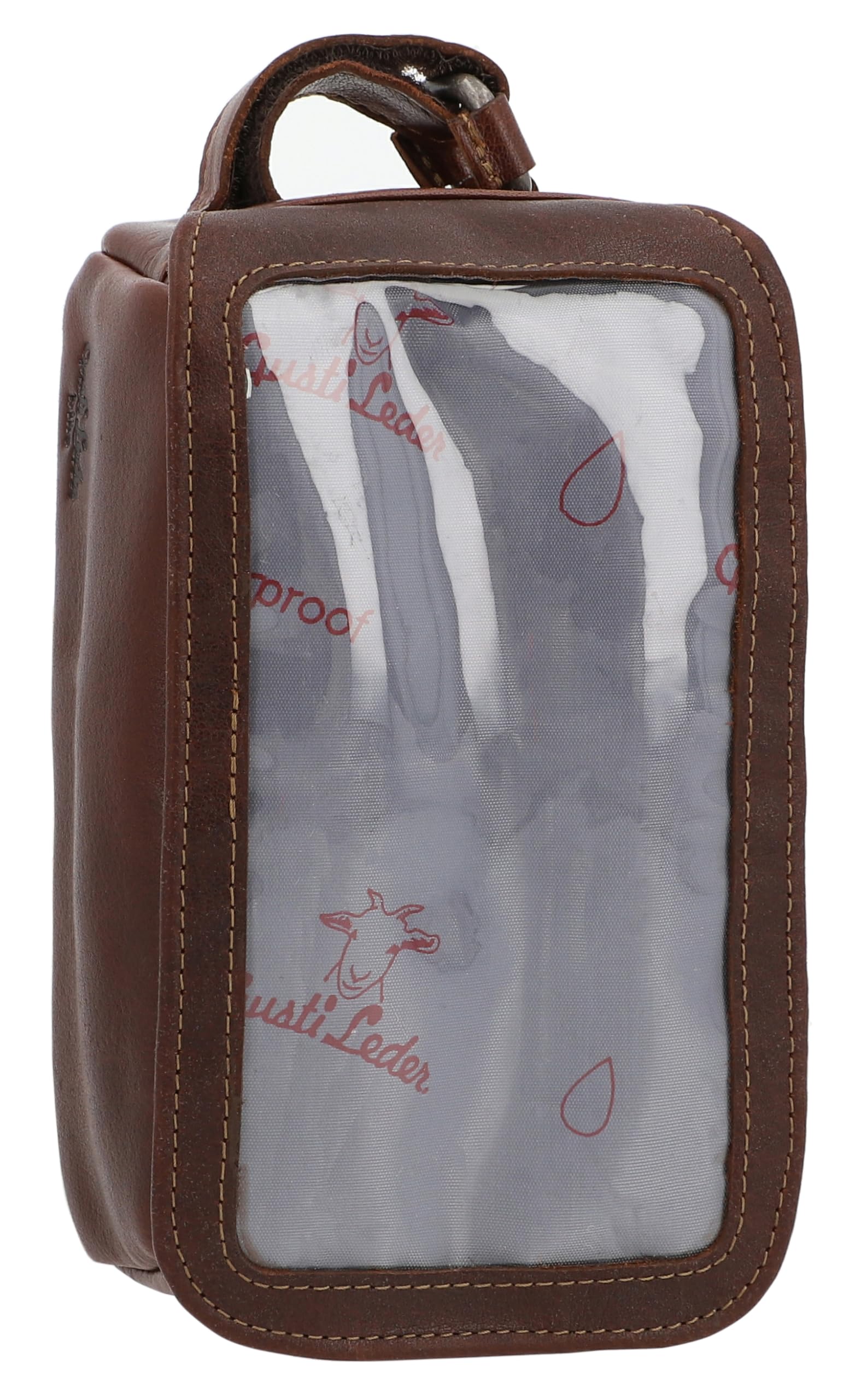 Gusti Charly G. Leather Frame Bag Handlebar Bag Mobile Phone Holder Navi Bag Bicycle Bag Leather Brown