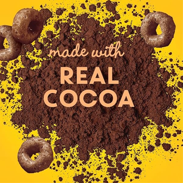 CHOCOLATE CHEERIOS, HEART HEALTHY GLUTEN FREE BREAKFAST CEREAL, MADE WITH WHOLE GRAIN OATS, LARGE SIZE, 14.3 OZ