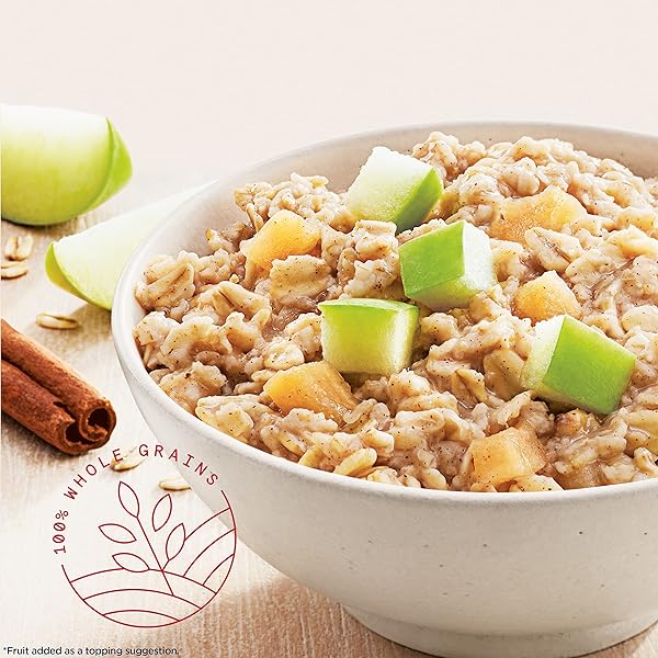 QUAKER INSTANT OATMEAL, APPLES AND CINNAMON, INDIVIDUAL PACKETS (48 COUNT OF 1.51 OZ PACKETS), 72.48 OZ