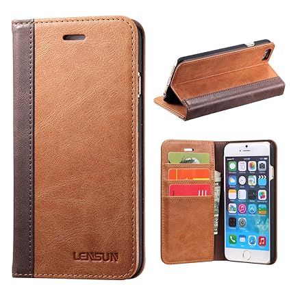 Lensun iPhone 6 Hülle iPhone 6s Hülle, Handyhülle iPhone 6/6s (4.7 Zoll) Leder Handytasche Huelle Tasche Flip Case Ledertasch