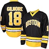 18 Happy Gilmore Hockey Jersey for Men,Boston Adam Sandler 1996 Movie Ice Hockey Jersey Black S-3XL