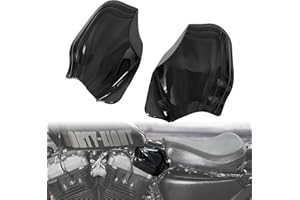VEISUTOR Motorcycle Saddle Shield Heat Deflector for Harley Sportster, VEISUTOR Heat Air Deflector Saddle Shields for Harley Sporster 2014-2019 Iron 883 XL1200CX Accessories (1 Pair)