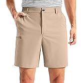 Soothfeel Men's Casual Shorts with 5 Pockets 7"/ 9" Golf Shorts Stretch Quick Dry Lightweight Work Dress Hiking Shorts