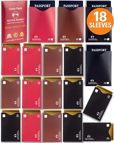 anti theft sleeves for credit cards 12 RFID Blocking Card 3 Passport RFID Securi  Amradield resistant (within reason) FIPS 201 Approved under part number IDSH1003 Alpine Rivers RFID Blocking Credit