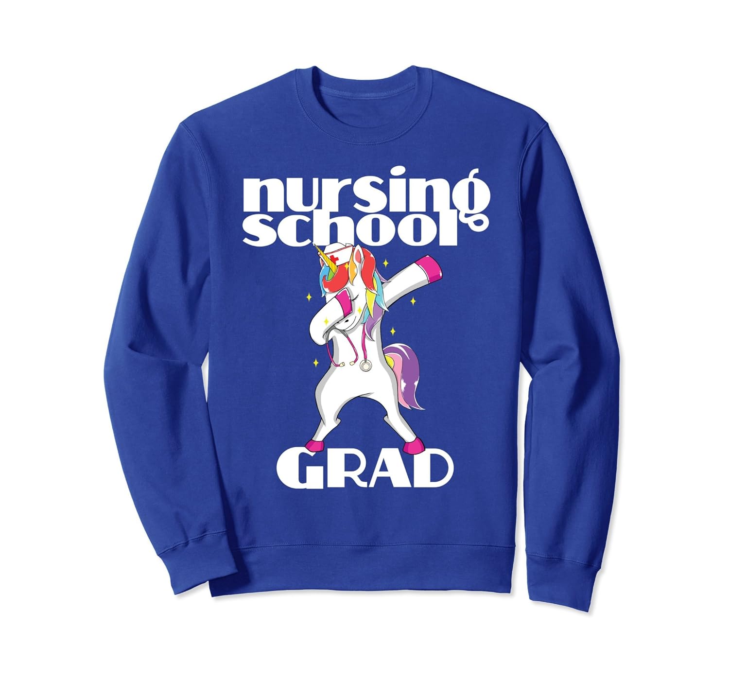 Graduation Funny Nursing School Sweatshirt Unicorn Lover-anz