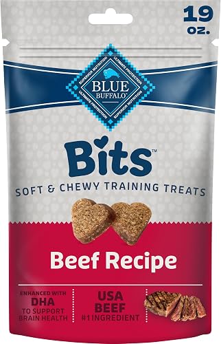 Blue Buffalo Bits golosinas suaves para entrenamiento de perros, con DHA — Golosinas