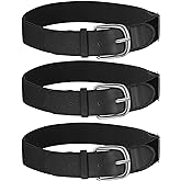 Hercicy 3 Pcs Baseball Softball Belts | Adjustable Elastic for Youth Adult Teams, Stretch Design, Fits Softball Baseball Uniform Players