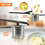 GEEZY Stainless Steel Potato Ricer Masher Multi Purpose Fruit Press view 4
